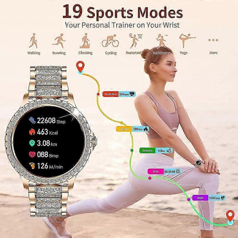 Erwachsenen Smartwatch Smart Watch Erwachsene Android 2024 360*360 Blutdruck Fitness Tracker Smartwatch Bluetooth Anruf Wasserdicht