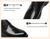 Red Dragonfly Men's Genuine Leather Dress Shoes - British Style Derby for Wedding & Business.