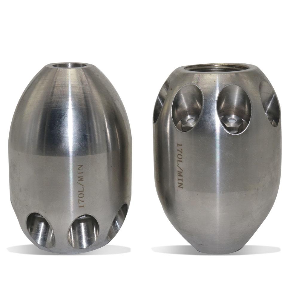 

1 шт. Высоконапорная насадка для водяного пистолета из нержавеющей стали 201 с 9 распылительными отверстиями весом 1630 граммов и диаметром внутренней резьбы 30 мм