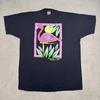 Vintage 90s Fruit Of The Loom Shirt Men’s XL Paradise Lagoon Noah’s Ark Graphic