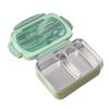 Portable Lunch Box 304 Stainless Steel Leakproof Divided Food Containers with Spoon and Chopsticks