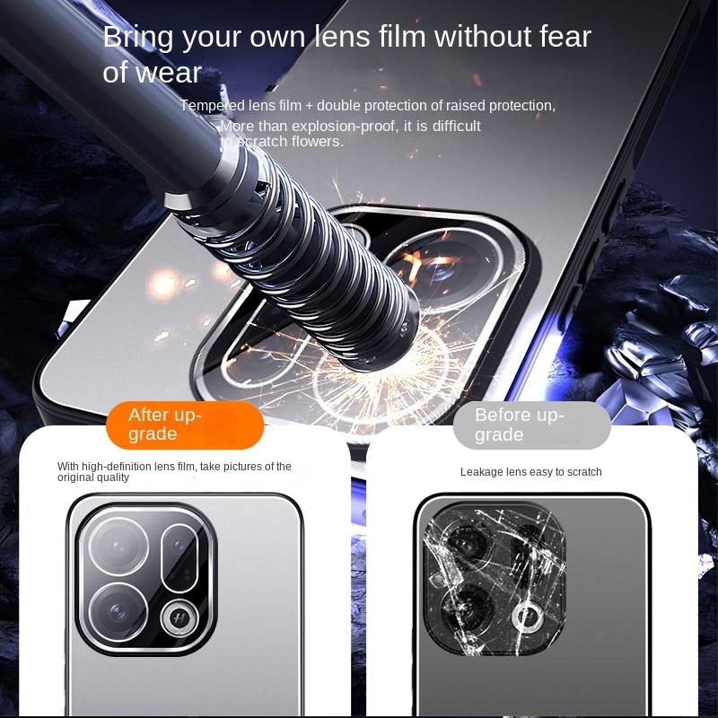 For OPPO Find X9 X9 Pro AG Aluminum Alloy TPU Soft Case with Integrated Lens Anti-Slip Drop-Proof and Anti-Fingerprint