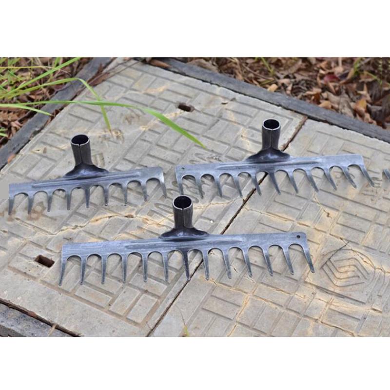 Manganese Steel Integrated Rake Rake Grass Loose Soil Rake Farm Tools Weeding Nail Rake Farm Tools
