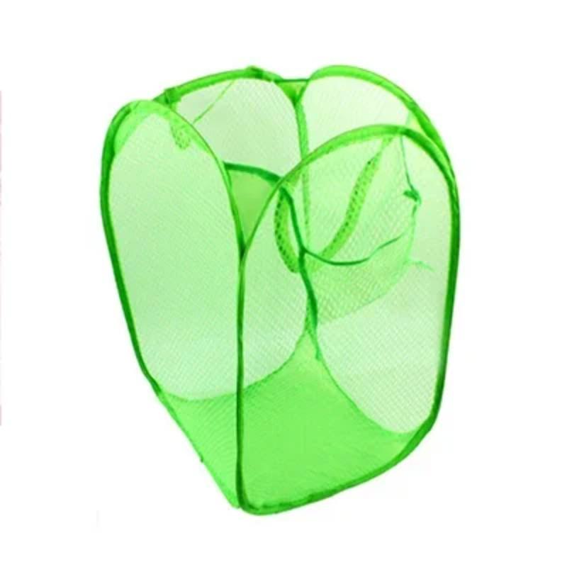 Large Capacity Folding Household Laundry Storage Basket Mesh Dirty Clothes Storage BasketToy Storage Bag Household StorageBucket