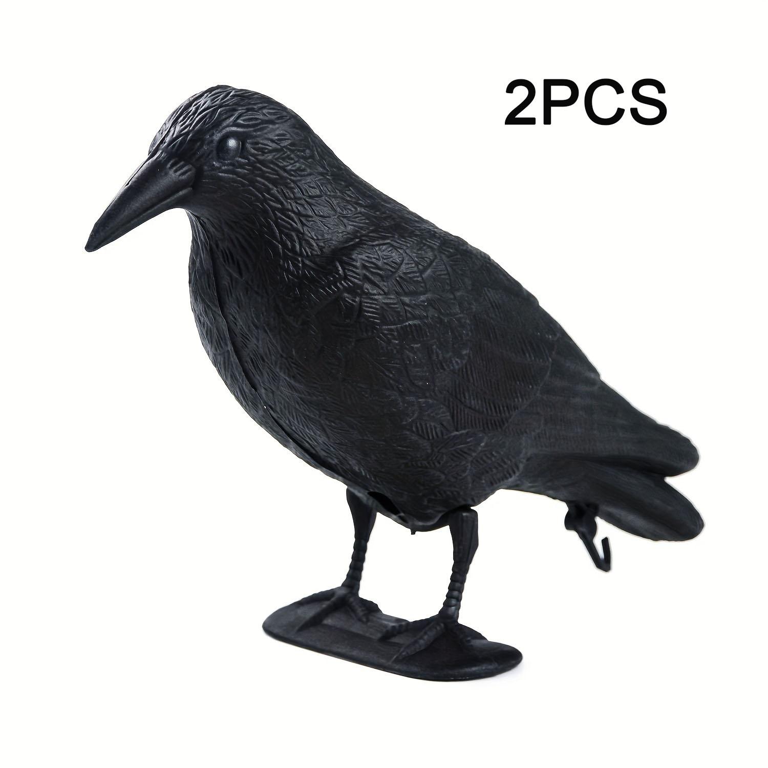 

Decoracion Simulation Black Crow Raven Bird Repellent Pest Control Pigeon Repellent Outdoor 2pcs чорний