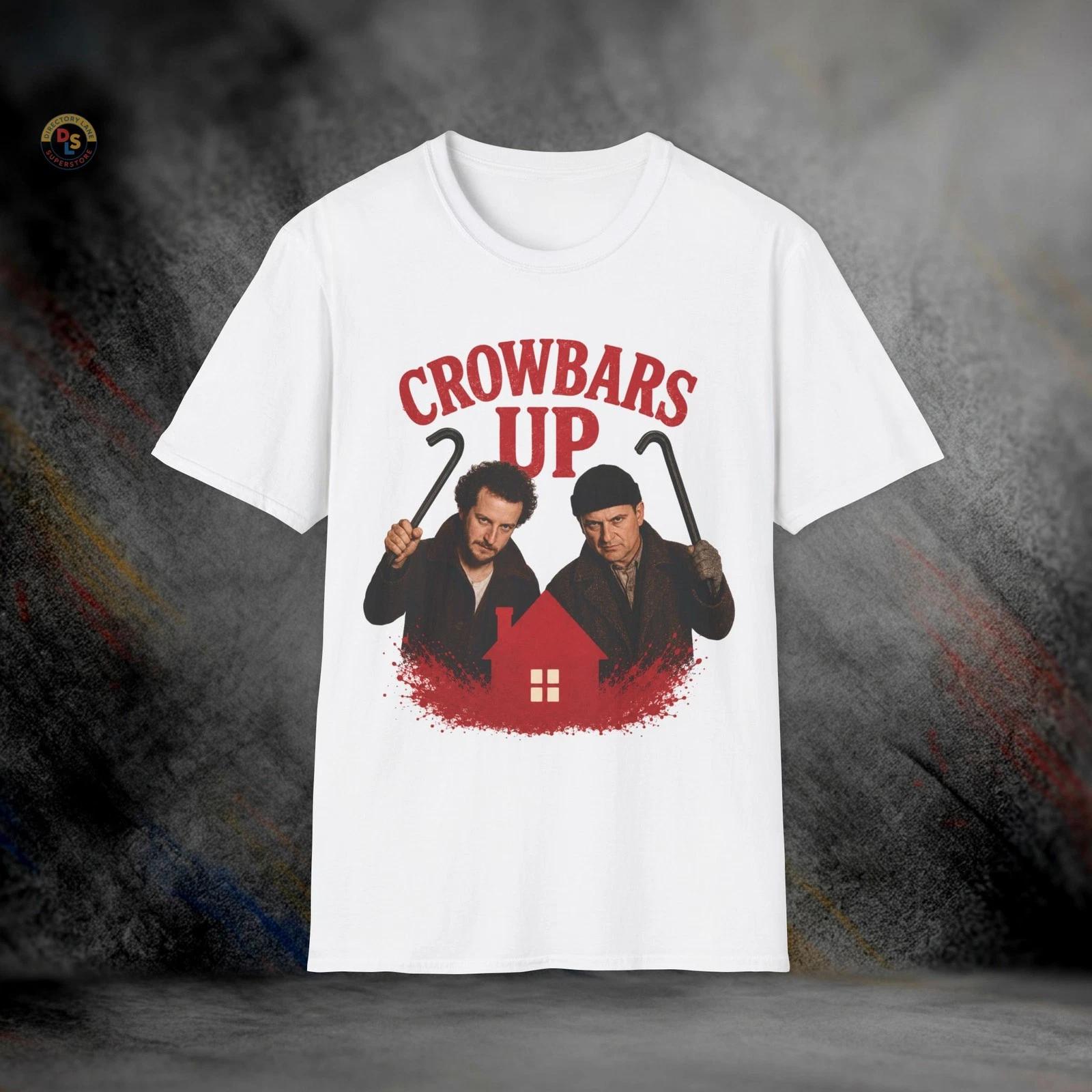 Wet Bandits Crowbars Up Home Alone Harry & Marv T-Shirt | Softstyle Tee S