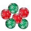 1PC/5PC Hanging Paper Lanterns Party Celebrations Red Green Home Paper Lantern Yard Decor Snowflake Printed New Year 2 Colors