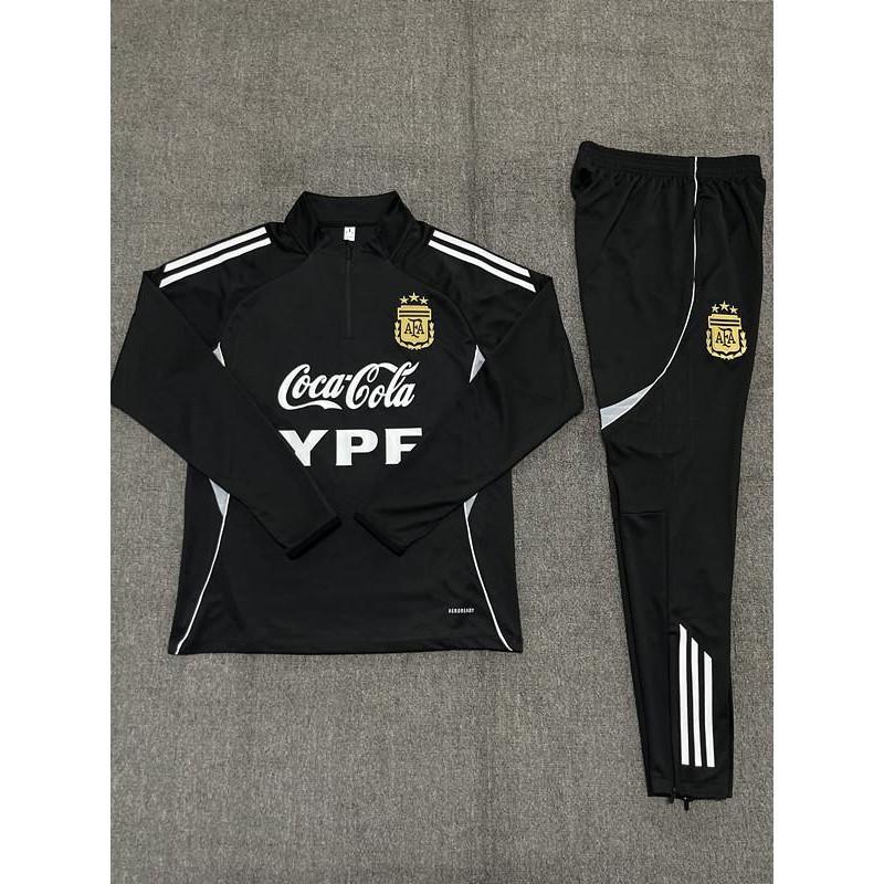 Adult National Team Soccer Training Jerseys Long Sleeve Half Zip Cotton Blend Sports Wear