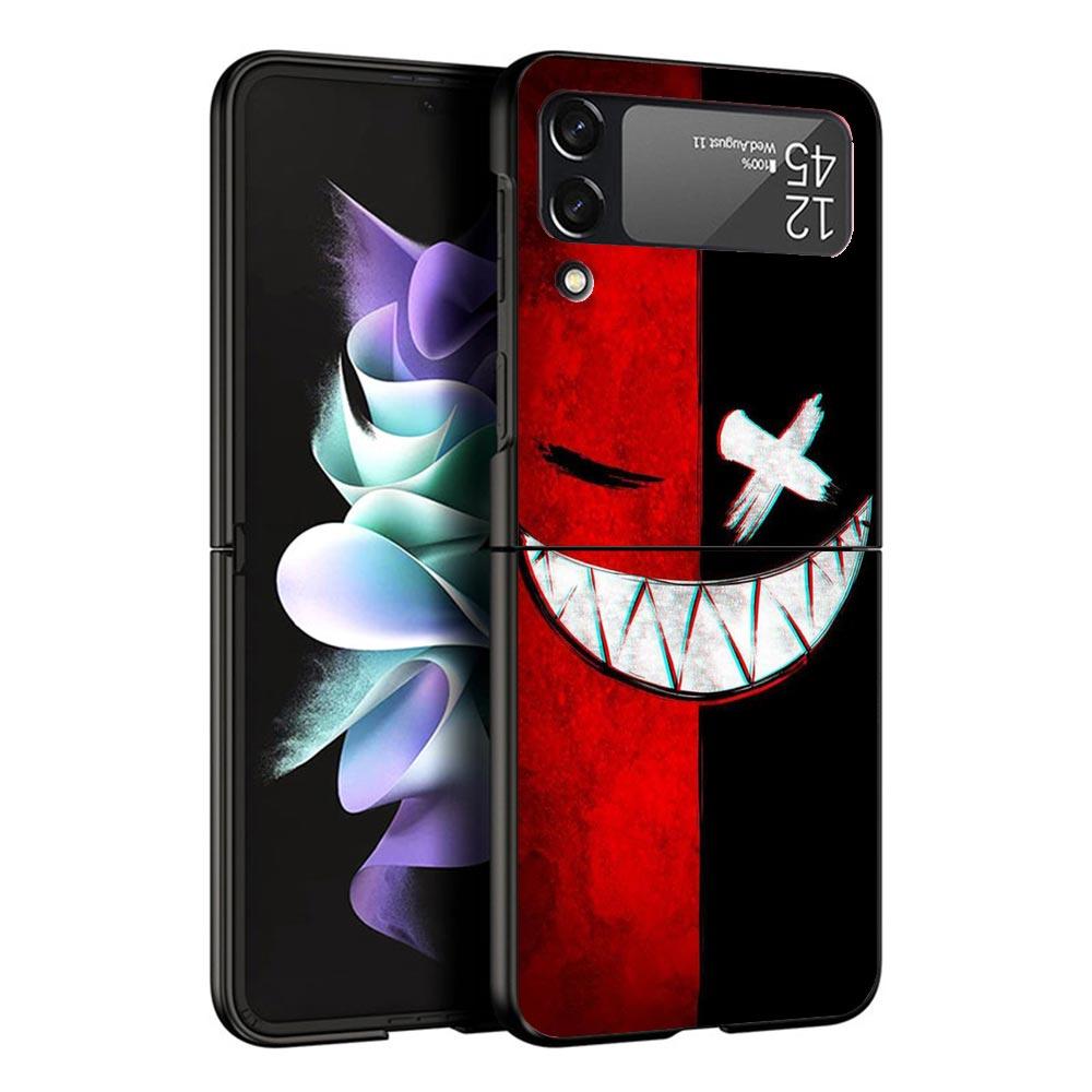Devil Bad Boy Anime Black Phone Case For Samsung ZFlip7 ZFlip6 ZFlip5 ZFlip4 ZFlip3 5G Hard Protective Galaxy Z Flip 3 4 5 6 7 C