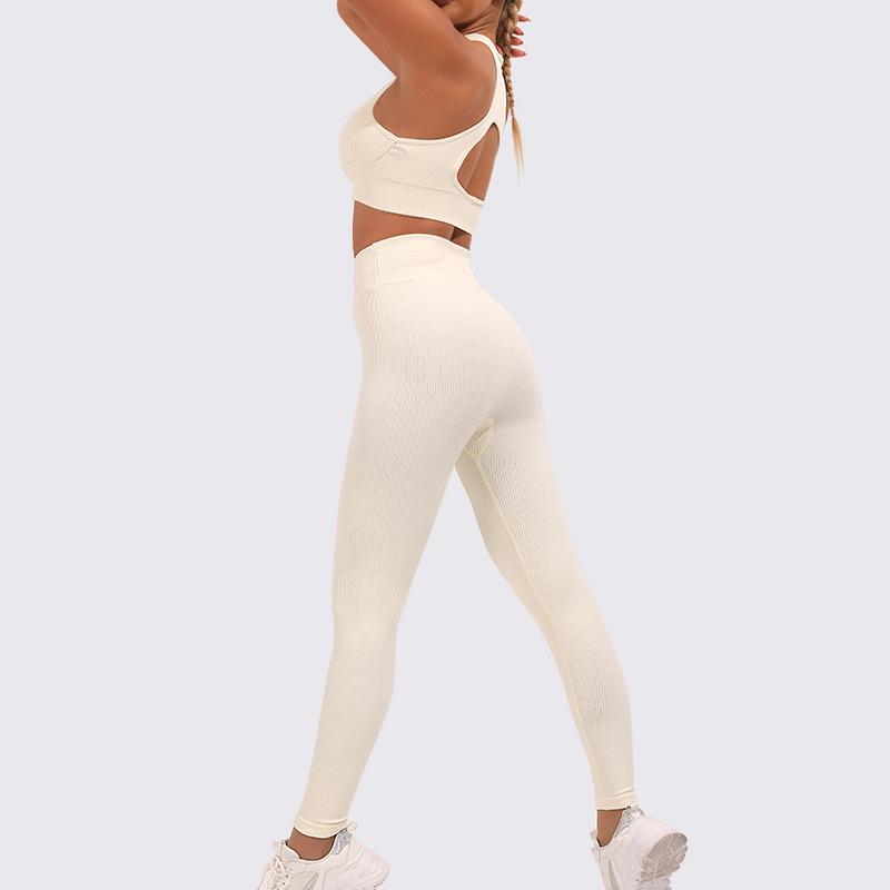 Alpha Thread High Waist Yoga Suit: Quick-Drying, Hip-Lifting, Tight-Fit Fitness Wear for a Beautiful Back