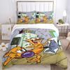 Cat Fish Bedding 3 Piece Set HD Print Duvet Cover Pillowcases for Teens Adult Bedroom Decoration Christmas Gift