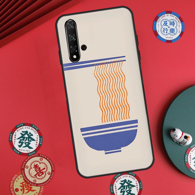 Ramen Cat Japanese Art For Huawei Nova 5T 10 9 SE 7i 8i 11i 12i Y73 Y90 Y70 Y72 Y61 Y91 P60 Pro P30 P40 Lite Case