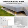 152.4x152.4 Post Base, 1Pcs Stainless Steel Adjustable Post Anchor Bracket(Internal 150 x 139.7), Adjustable Post Base for Pavilion Deck Porch
