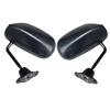 Universal 2 Pcs Carbon Fiber Vintage F1 Style Racing Car Left/Right Side Mirrors