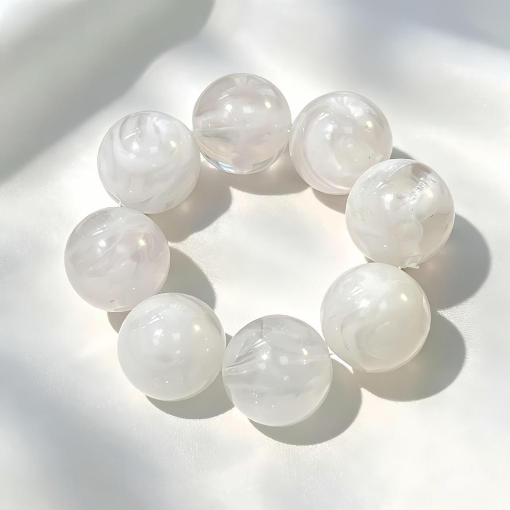 Transparent European & American Retro Resin Irregular Polygon Bracelet - Bold and Unique Hand Jewelry