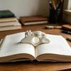 Clip de Marque-Page Dragon Dormant Imprimé en 3D, Support de Page Anneau de Lecture, Marque-Page Créatif pour le Doigt pour Lecteurs, Cadeau pour Amoureux des Livres