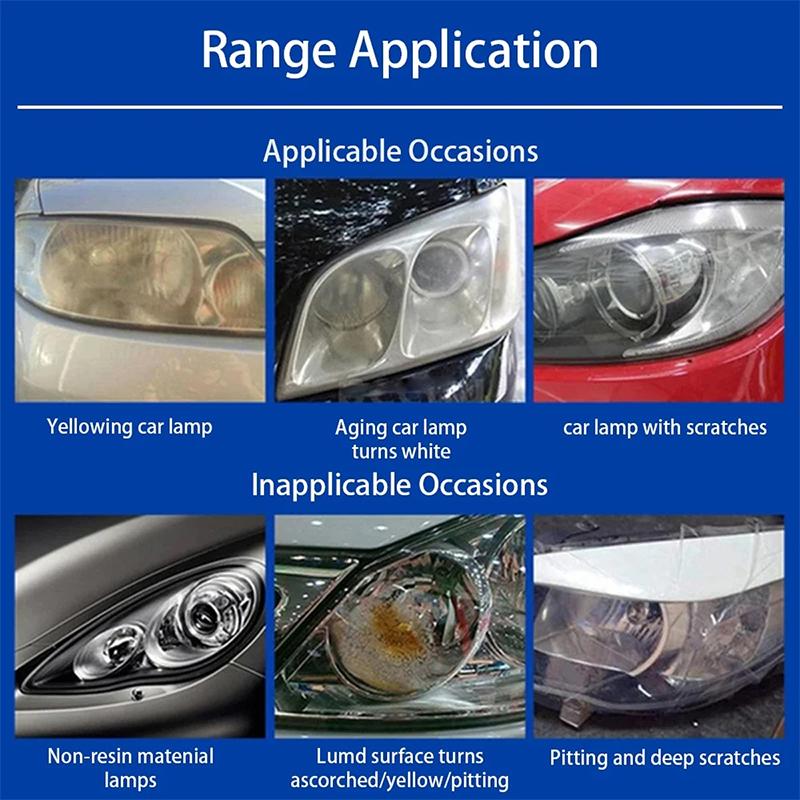 Headlight Restoration Polishing Headlamp Scratch Remover Repair Cleaning Paste Remove Oxidation Headlight Polish Liquid