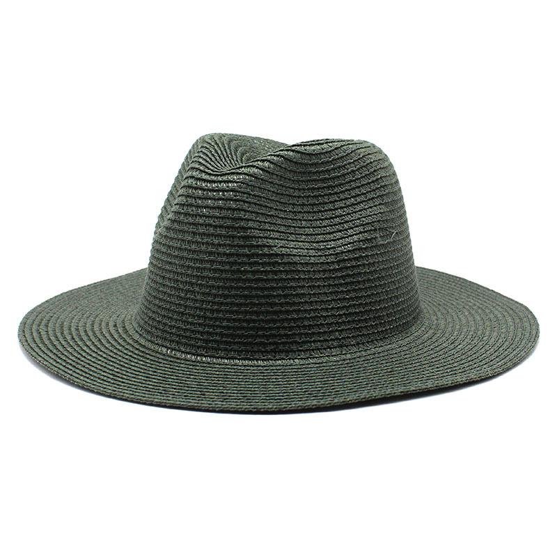 Unisex Summer Panama Sun Hat - Fashionable Straw Braid Fedora for Outdoor and Beach Wear.