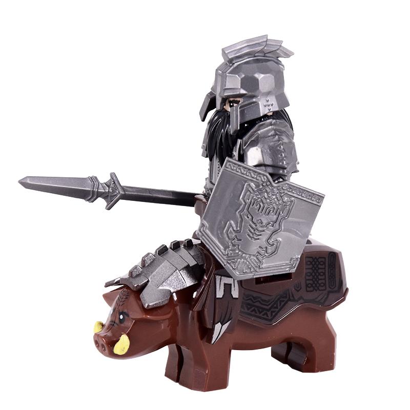 Das Wildschwein Ziegenmontur Tiere Filmmonster Zwergenkrieger Eisener Fuß Däne Anführer der Zwerge Bausteine Spielzeug Für Kinder