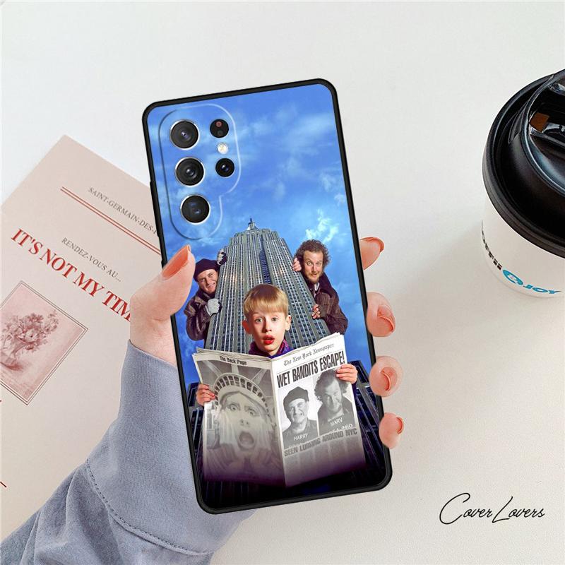 Home Alone phone case For Samsung Galaxy S24 S25 S23 S22 Ultra Note 10 20 Plus S20 S21 FE Cover