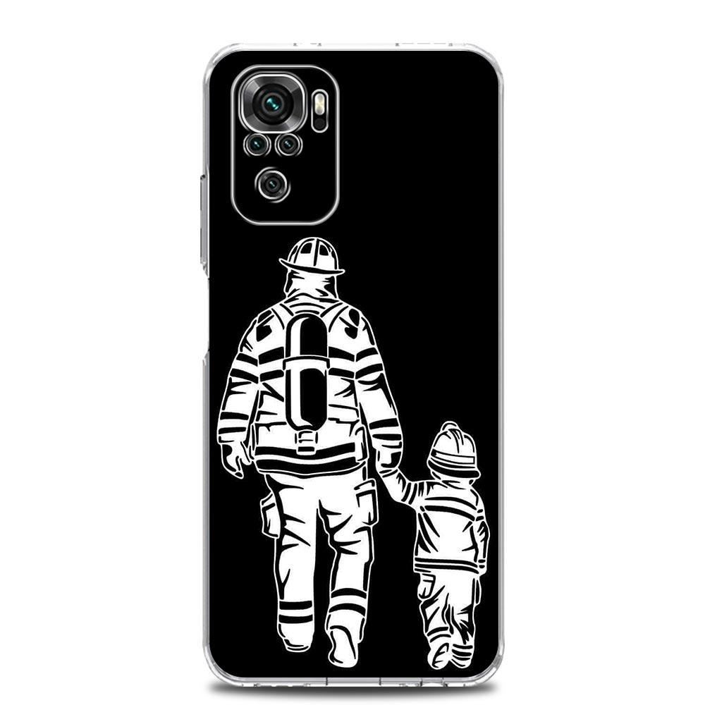 Fireman Firefighter Soft TPU Phone Case For Xiaomi Redmi Note 15 14 13 12 4G 10 11 Pro Plus 5G 14C 13C 12C 10C Cover