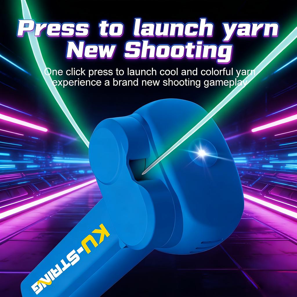 Light-Up Toy Rope, Glow-In-The-Dark Rope Launcher, Portable Handheld Rope Stress-Relieving Toy, Party Gift