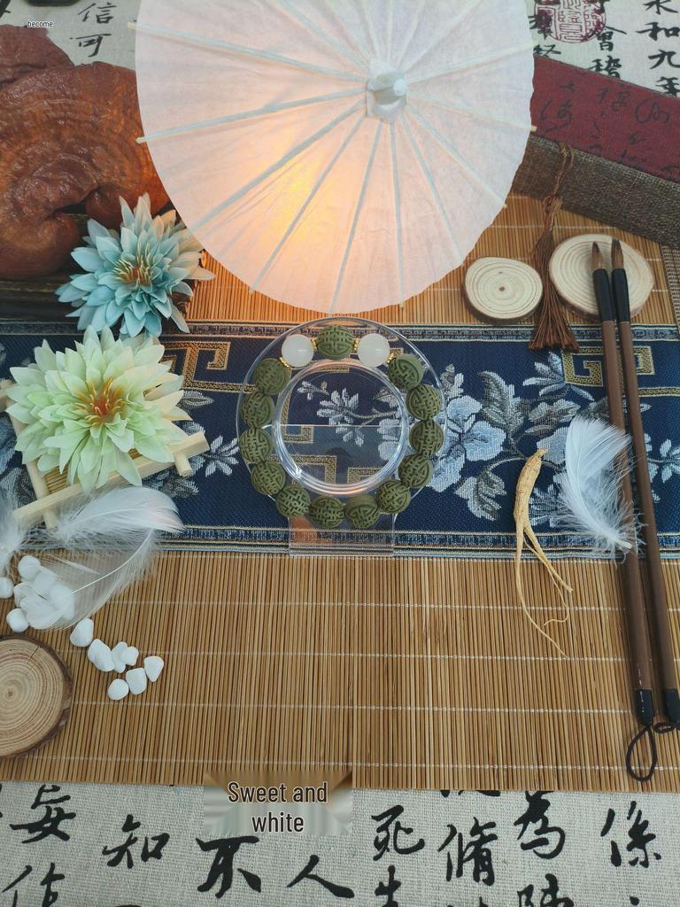 Custom Osmanthus Scented Herbal Incense Bracelet - Traditional Handmade Chinese Prayer Beads