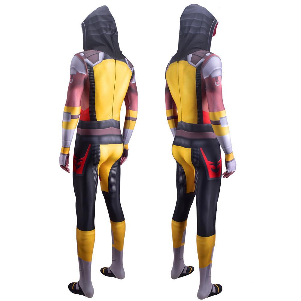 Mortal Kombat Scorpion Character Role Play Suit With Elastane For Cosplayers