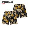 European And American Tropical Rainforest Plant Elements Men'S Casual Shorts Beach Pants