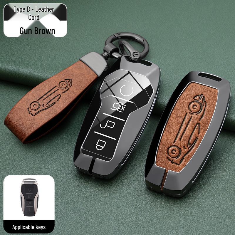 BYD Han, Tang DM, Qin PLUS, Song Pro/Max, Yuan Car Metal Key Case (2021 Model)