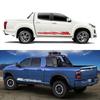 2PCS Pickup Door Side Stars Stripes Stickers For Ford F150 Ranger Toyota Hilux Tacoma Dodge RAM Dmax Auto Decoration Accessories
