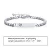 Custom Personalized Name ID Bracelet Gilrs Boy Gifts, Stainless Steel Curb Chain Link Crown Bracelet Not Allergic