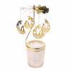 1pcs  Silver Gold Candlesticks Rotating Romantic Rotation  Carrousel Tea Light Candle Holder Dinner Wedding Bar Party