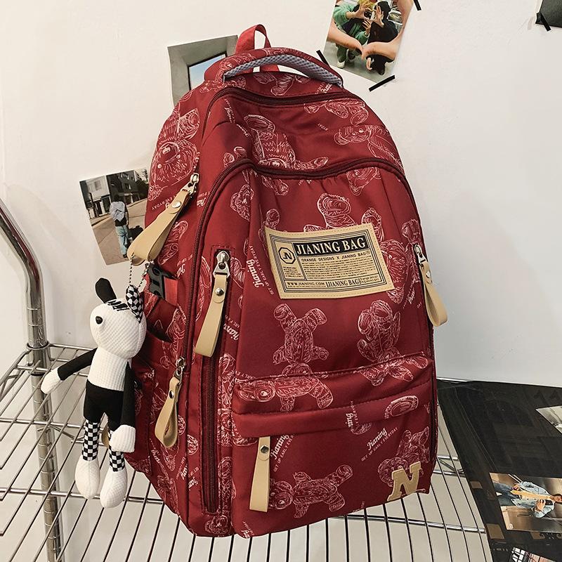 Schoolbag Children Elementary School Students Girls College Students Junior High School Students High School Large Capacity Men Backpack