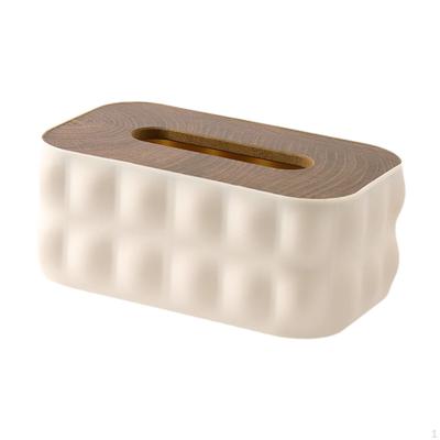 Creative Rectangular Napkin Box with Tissue Function for Restaurant, Bedroom, Dressing Table,