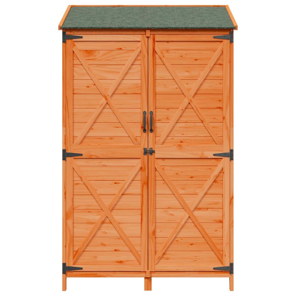 Garden Shed Brown 106 x 56 x 176.5 cm Solid Spruce Wood