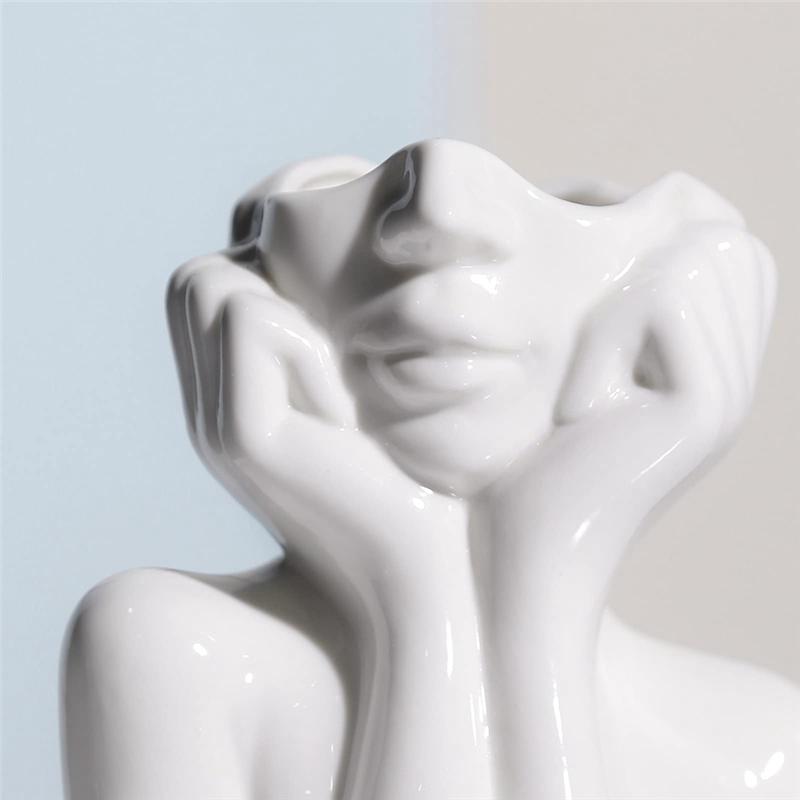 M-Modern- Face Vase Set For Decor Female Form Face Vase Art Vase Modern Decorative Vase Centerpiece