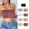 Dame Plus Size Sommer Stropløs Trådløs Bandeau BH Uden Polstring Åndbar Intimtøj