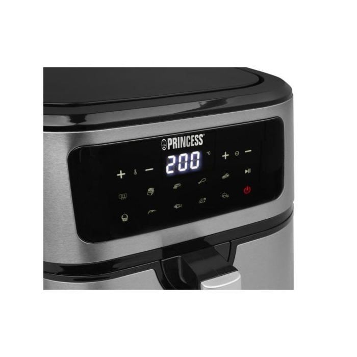 Princess 183043 Freidora de Aire sin Aceite 7L 1800W Acero Inoxidable