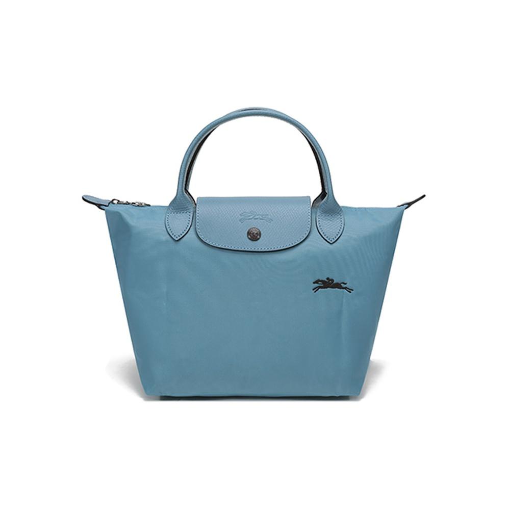 

Longchamp Le Pliage 23 Short Handle Foldable Fabric Dumpling Tote Bag Small Women tote bags Light-Blue 1621619329 Lake Blue