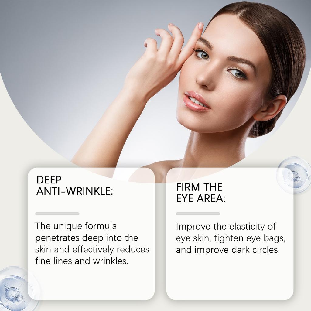 Kollagen Anti-Falten und Straffende Augencreme Augenserum Creme Mildert Fältchen, Tränensäcke, Augenringe, Feuchtigkeitsspendende Augencreme