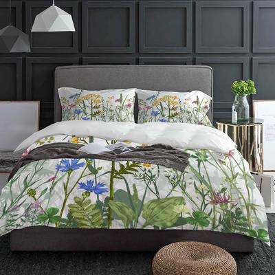 Flowers Butterfly Dragonfly Bedding Set 3pcs Duvet Cover Pillowcase Kids Adult Quilt Cover Double Bed Set Home Textile