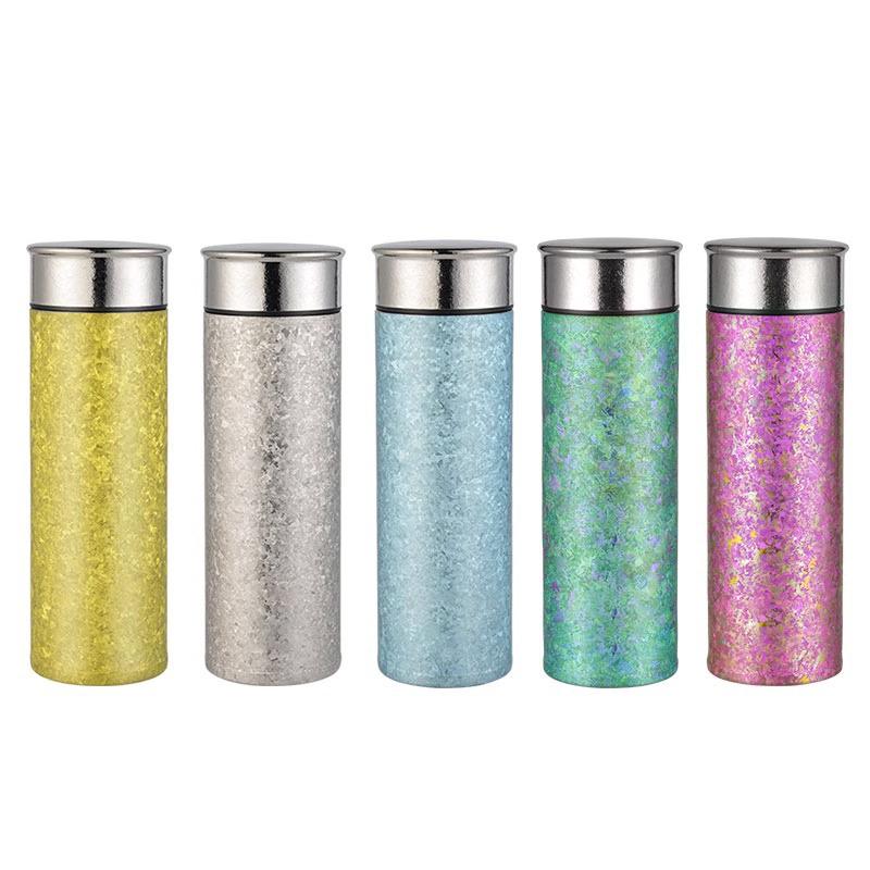 2025 Titanium Insulated Cup: Crystal Finish, Lightweight, Simple Business Style, Includes Gift Box