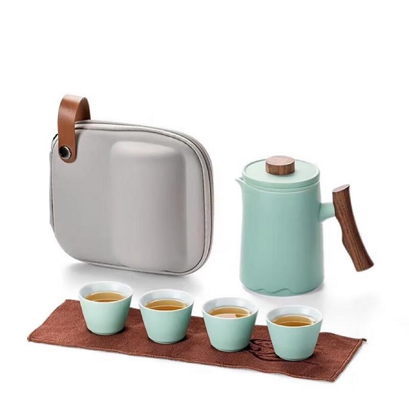 Portable Ceramic Travel Kung Fu Tea Set