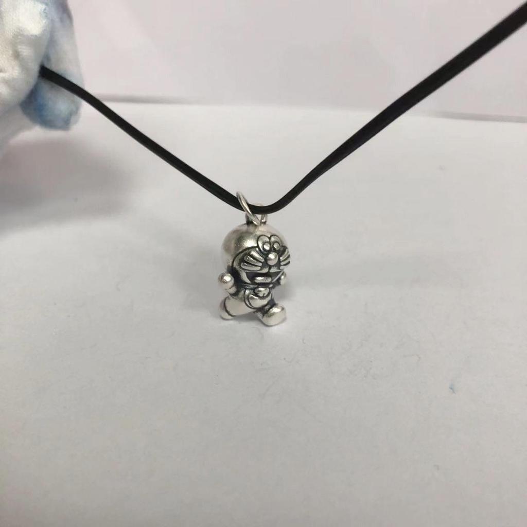 Sterling Silver 3D Lucky Cat Pendant - Cute Wealth Charm for Baby or Bestie Gift