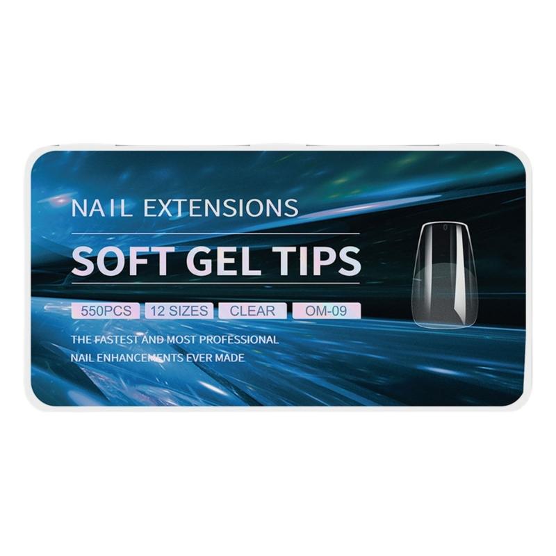 Gel Nail Tips Pre filed Almond/Stilettos/Square/Coffin Nail Tips Full Cover Nail Tips Press On Nail Artificial Fake Nail