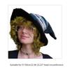 Knitting Witch Hat Costume for Women Men Teenagers for Party Decorations Crocheted Wizard Cap