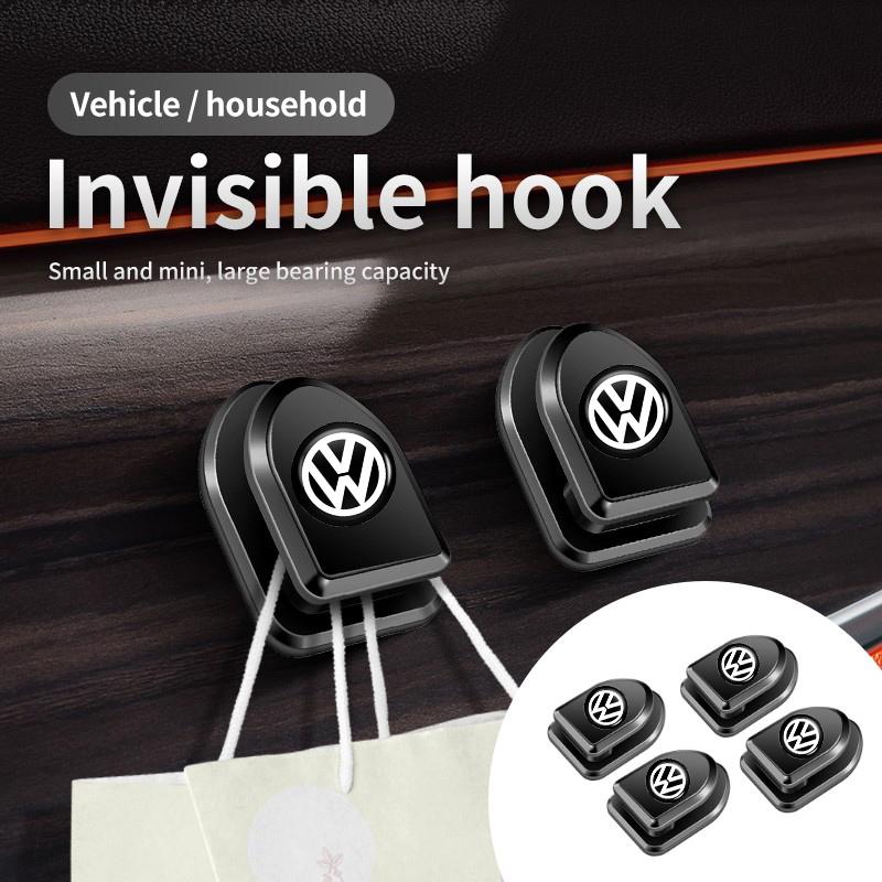 Valve Stems Caps 4Pcs Car Interior Hooks Storage USB Cable Headphone Storage Hook For Volkswagen VW Scirocco Jetta Beetle Golf 4 RG8