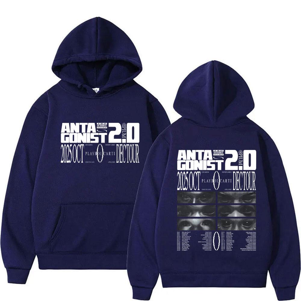 Raper PLAYBOI CARTI ANTAGONIST Tour Album Nowa Bluza Mężczyźni Kobiety Moda Długi Rękaw Oversize Bluza Hip Hop Streetwear