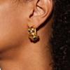 Multi Color Glass Inlay Metal Post Earrings For Women Vintage New Style Fashion Jewelry Daily Wear Accessories Gifts